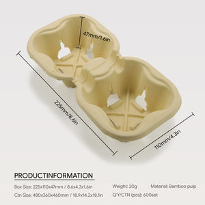 2 4 حاملات أكواب قابلة للتكديس على الصواني حاملات مشروبات متينة للذهاب إلى حامل فنجان قهوة للطعام - Product Image 2