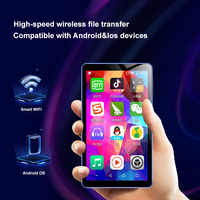 Lecteur MP4 M9 avec écran tactile IPS de 4,0 pouces, WiFi, haut-parleur, mémoire intégrée de 16 Go, carte TF jusqu'à 256 Go, lecteur MP3 HiFi sans perte