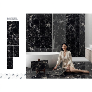 Baldosas de porcelana de alto brillo Contessa Cobalt 600x1200mm para pisos y paredes - Product Image 5