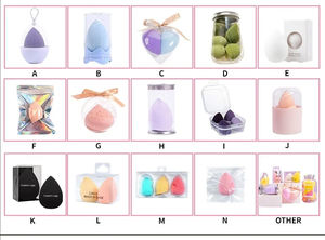 ฟองน้ำแต่งหน้าขนาดใหญ่ MOQ ต่ำฉลากเครื่องสำอางความงามส่วนตัวชุดฟองน้ำแต่งหน้าพร้อมโลโก้ที่กำหนดเอง - Product Image 4