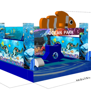 <span class=keywords><strong>Castello</strong></span> Gonfiabile a Tema Oceano con Scivolo, <span class=keywords><strong>Castello</strong></span> Biologico Oceanico, Trampolino Gonfiabile per Bambini - Product Image 1