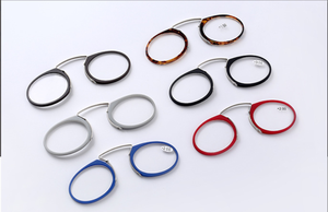 <strong>MINI</strong> Slim Card Nose Clips Metal Magnifying Magnification Granny Presbyopic <strong>Reading</strong> <strong>Glasses</strong> With Case Packing - Product Image 2