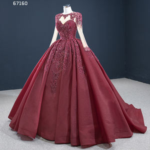 Jancember RSM67160 Robe de soirée à manches longues en dentelle avec appliques pour femmes - Product Image 5