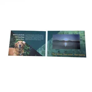 Uw Bedrijf Visitekaartje Lcd-scherm Brochure A5 Video Brochure Mailer Voor Marketing