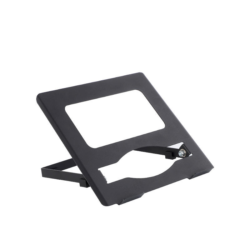 ส่วนรองรับเหล็กสีดำชิ้นเดียว