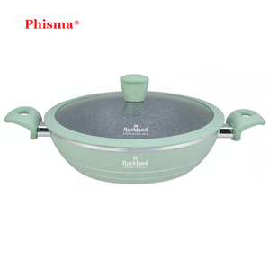 Phisma Marmite à soupe de haute qualité à prix réduit Vente en gros directe d'usine Marmite peu profonde en aluminium forgé Marmite en granit - Product Image 5