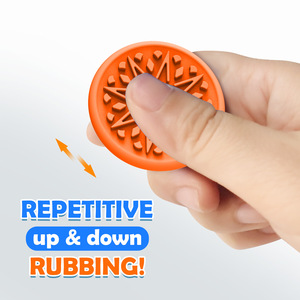 Cross-border New Children's Sensory Decompression <b>Fidget</b> Toy Soft Silicone Texture Worry Stone for Ages 0-6 Years Logo - Product Image 2