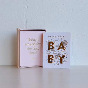 Emballage cadeau imprimé personnalisé, boîte d'annonce de naissance, carte en papier, nouveau-né, mois, lune, cartes de jalons - Product Image 4