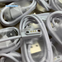 Connecteur magnétique à 3 broches personnalisé, câble USB de Type C Pogo à aimant puissant à ressort à 3 broches
