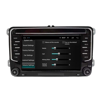 Android lecteur dvd de voiture caméra de recul 7 pouces 2 din miroir lien électronique automobile avec navigation pour Vw