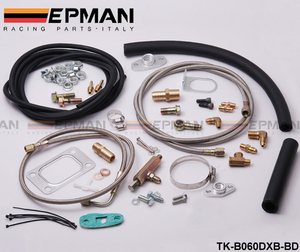 Kit complet de conduites d'alimentation et de retour d'huile pour turbos EPMAN Universal T3 T4 T70 T04S, kit de <span class=keywords><strong>vidange</strong></span> d'admission, modification de turbocompresseur EP-B060DXB-BD - Product Image 4