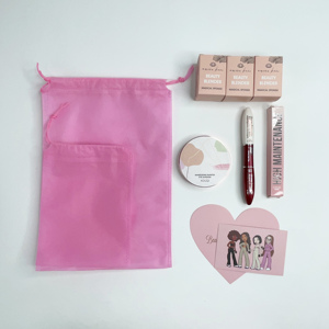 Vente en gros bon marché de sac cosmétique non tissé avec logo personnalisé paquet de voyage avec cordon sac à poussière en tissu non tissé pour cadeaux - Product Image 3