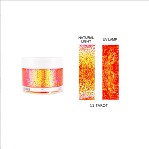 Gel Pailleté Camé<span class=keywords><strong>l</strong></span>éon Réfléchissant UV pour Maquillage <span class=keywords><strong>de</strong></span> Cé<span class=keywords><strong>l</strong></span>ébration, <span class=keywords><strong>Ombre</strong></span> à Paupières Néon, <span class=keywords><strong>Marque</strong></span> Privée, Logo Personnalisé, Festif, Haute Brillance, Minéral - Product Image 5