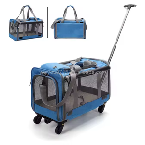 Üretici OEM ayrılabilir taşınabilir nefes havayolu onaylı seyahat çantası evcil hayvan taşıyıcı tekerlekler ile - Product Image 1