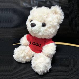 Orsacchiotto di Peluche di Buona Qualità da 16CM con Maglietta Personalizzabile, Simbolo del Paese, per Regali Promozionali Aziendali - Product Image 5