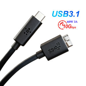 Usine OEM Type C à Micro B 10pin USB 3.1 connecteur câble de données pour Macbook disque dur Hdd Ssd étui accessoires de téléphone portable - Product Image 3