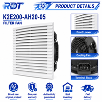 Ventilateur axial à haut débit d'air K2E200-AH20-05, ventilateur de refroidissement industriel, solution de ventilation à faible bruit, application d'équipement HVAC
