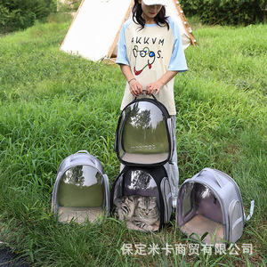 <b>Cat</b> bag/pet bag, portable hand-held <b>backpack</b>, space capsule-style transparent and breathable small <b>cat</b>/dog pet bag. - Product Image 1