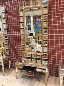 Arabia Saudita hotsales di disegno di grandi dimensioni A Specchio Armadio Camera Da Letto con staniness gamba in acciaio - Product Image 3