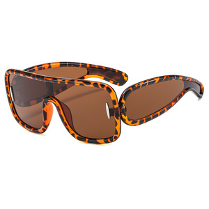 Sunglasses <b>Large</b> <b>Frame</b> UV400 Protection PC Material Unisex Fashionable Style - Product Image 5