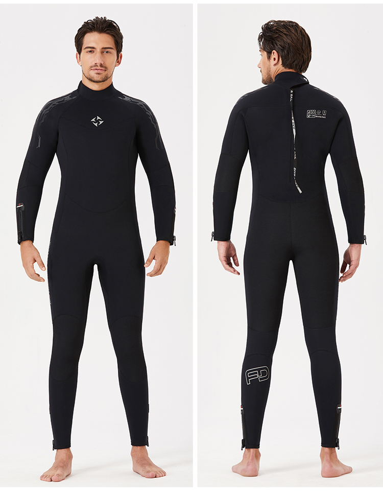 DIVE&SAIL高品質5mmネオプレンウェットスーツ メンズフルボディ