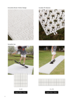 Tapis de ski sec en plastique PE vert, tapis de snowboard sec portable à emboîtement