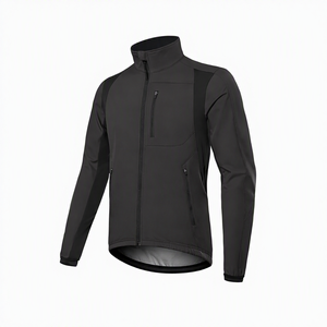 SPRINT SPORTS Custom Logo Softshell Thermal <b>Reflective</b> Waterproof Breathable Winter <b>Cycling</b> <b>Jacket</b> Men Spandex/Polyester - Product Image 4