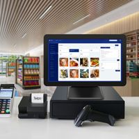 Sistema POS TFT de 15 Pulgadas con Pantalla Única, Táctil Capacitiva de 10 Puntos, Todo en Uno, 4G RAM, 64G SSD, Windows 10, Bluetooth/Wi-Fi