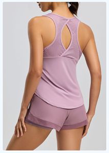 Top Deportivo de Malla con Espalda Cruzada para Mujer, Tallas Grandes, de Secado Rápido, Transpirable, Sin Mangas, para Yoga, Gimnasio, Correr, Venta al por Mayor - Product Image 3