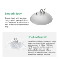 Lampe UFO 200W NSF Évalué Blanc Orange Jaune Lumière 4000K 5000K 100W 150W 80W Réglable LED Haute Baie Luminaire
