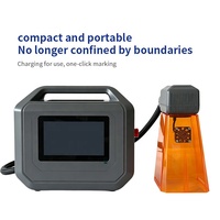 Máquina de Marcado Láser de Fibra Portátil de 20W 30W 50W, Grabador Portátil para Metal, Plástico y Piedra con Batería