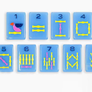 Tuiles de Mahjong américaines personnalisées en usine, 160 pièces, jeu de Mahjong américain à motif minimaliste personnalisé - Product Image 3