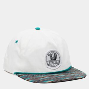 หมวกแก๊ป 5 แฉก ผ้าฝ้ายทอ ปักโลโก้ตามสั่ง ป้ายปักแบบไม่มีโครง ปีกแบน ปักดิจิตอล พร้อมเชือก - Product Image 1