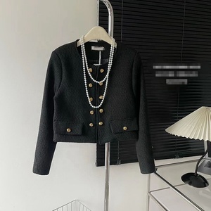 Cappotto da <span class=keywords><strong>donna</strong></span> per il tempo libero 2023 nuovo piccolo cappotto stile profumato da <span class=keywords><strong>donna</strong></span> primavera e autunno spessa <span class=keywords><strong>giacca</strong></span> corta in <span class=keywords><strong>Tweed</strong></span> - Product Image 4