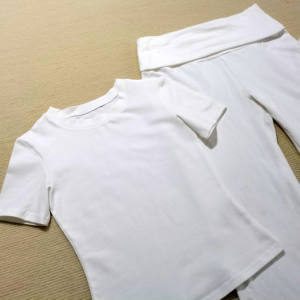 女式加大码性感棉两件套躺椅短袖折叠腰裤喇叭裤休闲定制批发 - Product Image 6