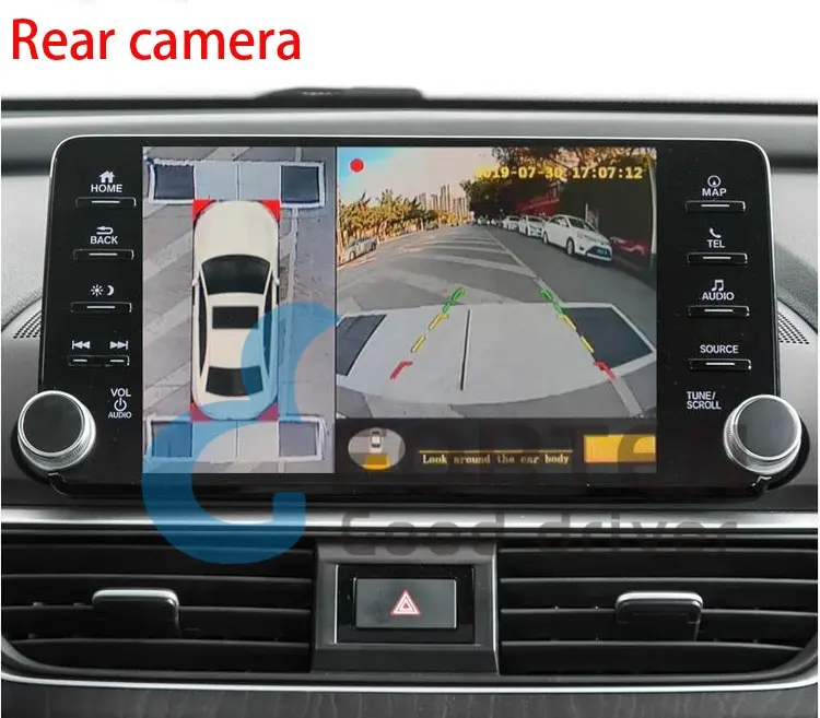 Auto 3D AVM Surrounding Bird View Recording System 360 Panoramic Car Camera