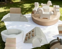 Manège de luxe de 6 pieds, blanc, pour intérieur/extérieur, équipement de terrain de jeu pour enfants, manège rotatif, carrousel, jeux doux pour les fêtes, les centres commerciaux, les moments de jeu