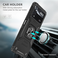 Coque de protection antichoc avec support anneau pour POCO X3 NFC M3 M4 PRO 4G X4 PRO 5G C40