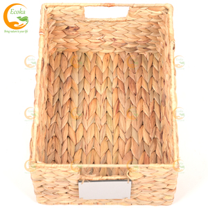 Handmade Munti Function Woven Pantry <b>Baskets</b> Woven Wicker Kitchen Organizers with Handles <b>Cheap</b> Price from Vietnam - Product Image 2