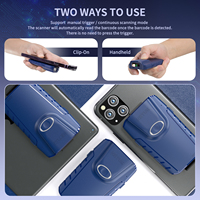 NETUM E950 Blue Tooth 2D QR Lecteur de code à barres automatique sans fil Gun Scan Back Clip Work with Tablet IOS MacOS for Logistic POS