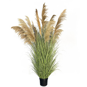 Plantas Artificiales de Hierba de Junco en Macetas para Decoración de Interiores, 150 cm, 5 pies, Venta al por Mayor - Product Image 2
