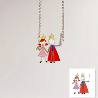 Collar de Acero Inoxidable de Lujo para Bebés y Niños, con Arte de Graffiti, Pintura a Color, Grabado Personalizado y Esmalte