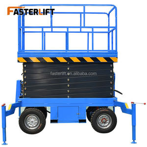 Platform Kerja Udara Hidrolik Elektro dengan Kapasitas Angkat 500kg, Terbuat dari Baja Paduan, Dilengkapi Dongkrak Hidrolik, Standar CE ISO - Product Image 3