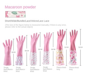 GLN14 <span class=keywords><strong>Gants</strong></span> à manches longues pour la cuisine, le lavage des aliments et la cuisine <span class=keywords><strong>Gants</strong></span> en PVC pour le nettoyage de la vaisselle <span class=keywords><strong>Gants</strong></span> de ménage en <span class=keywords><strong>vinyle</strong></span> pour la cuisine - Product Image 3