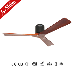 1stshine Ventilateur de plafond intérieur à faible bruit pales en bois Ventilateur de plafond à moteur DC efficace avec télécommande - Product Image 1