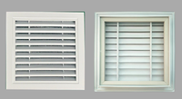 Grilles de protection anti-pluie pour unités extérieures de climatiseur, en alliage d'aluminium