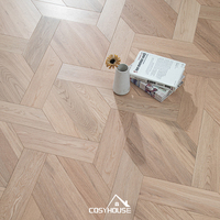 Parquet en bois d'ingénierie personnalisé style Versailles avec placage en noyer noir pour projets de villas et d'hôtels de luxe