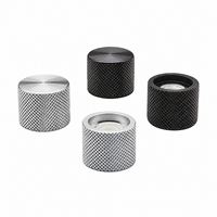 Bouton de contrôle de volume en aluminium usiné CNC de qualité supérieure, 25x19mm, pour axe de 4mm et 6mm, amplificateur audio HiFi, DAC