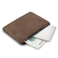 Housse de protection pour ordinateur portable en néoprène tissé personnalisée, 14, 15, 17 pouces, pour tous types de tablettes, ordinateurs portables Mac Book, style fermeture éclair souple