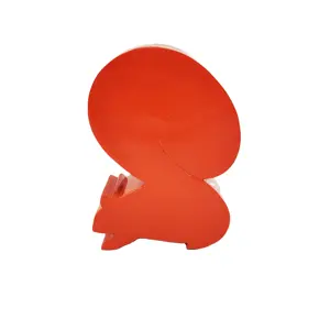 Абстрактная Копилка из смолы в форме большого хвоста белки искусственная скульптура животных для украшения дома сплошной цвет